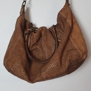 Langellotti Italian Leather Retro Cross Woven  Bag